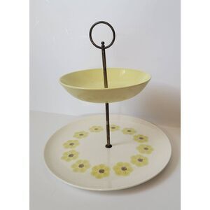 Vintage 1950's Sequoia Daisy Dane Tiered Serving Tray.
